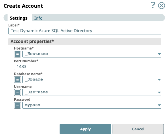 Example Dynamic Account